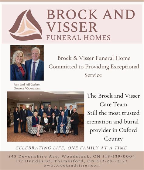 brock funeral home woodstock|brock and visser funeral home woodstock.